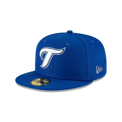 Blue Toronto Blue Jays Hat - New Era MLB Ligature 59FIFTY Fitted Caps USA6873504